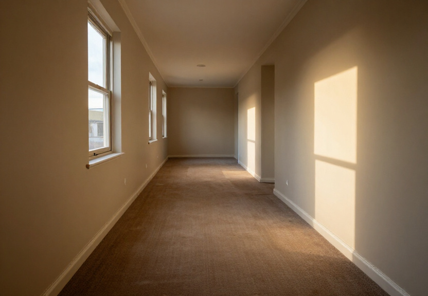 Restored living room in Greenhills Beach after flood restoration
